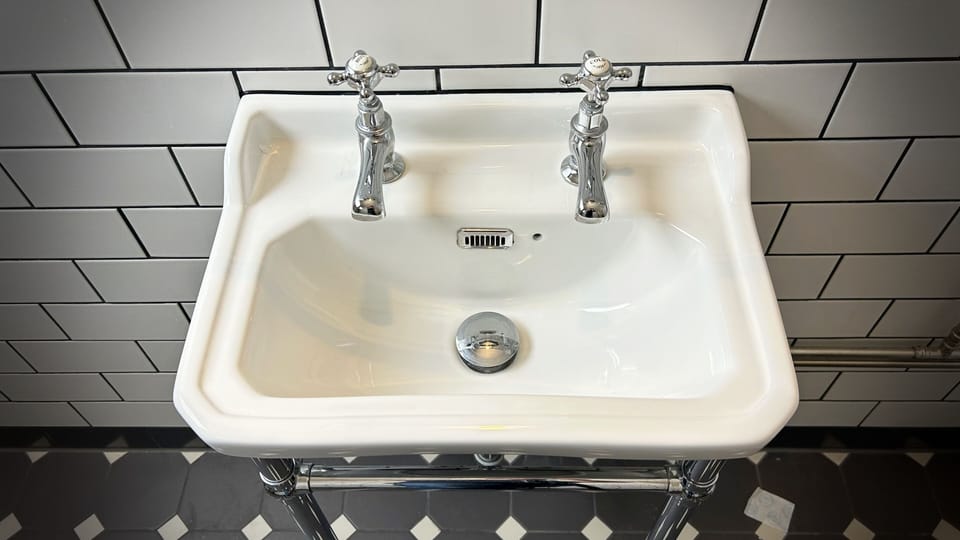 Sink in the bathroom