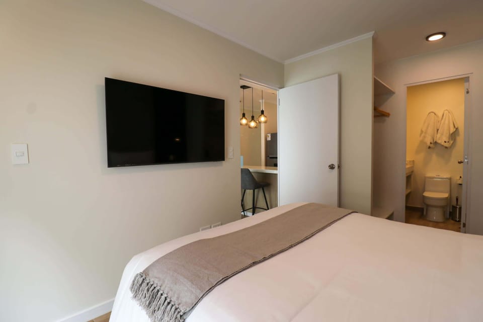 Bedroom with tv