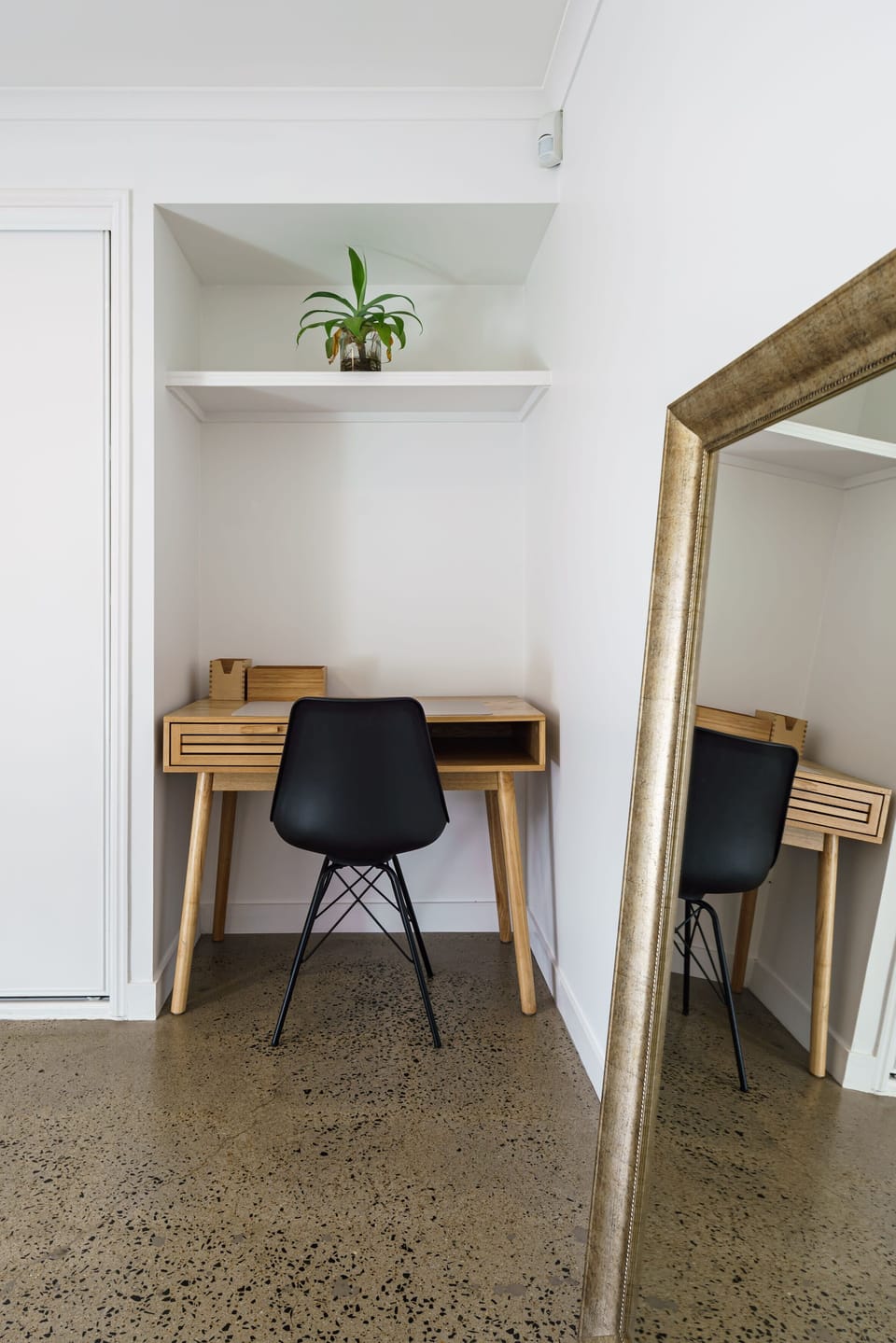 This study nook is situated in bedroom 4