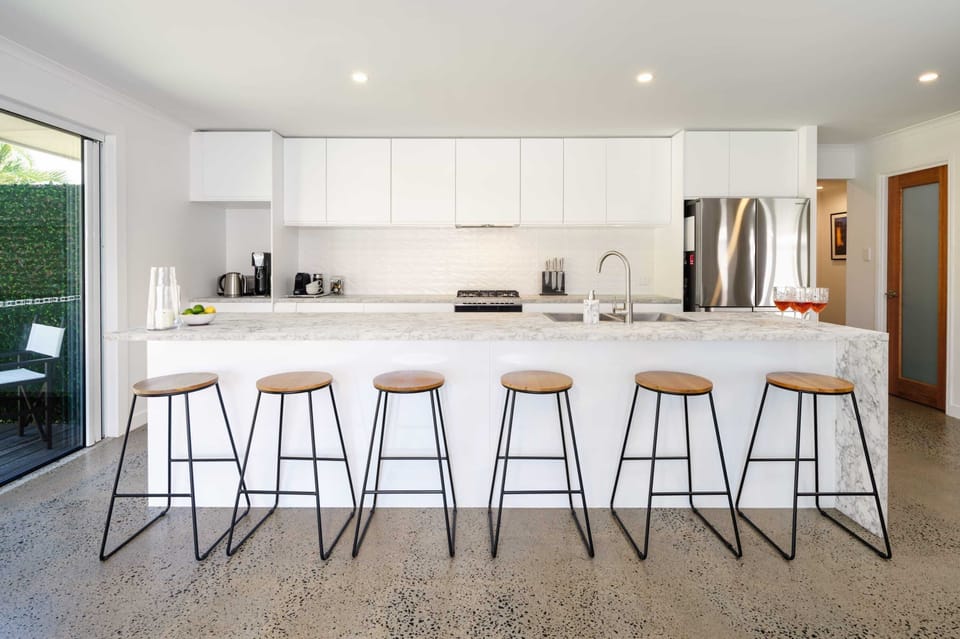 Take advantage of the fully equipped kitchen
