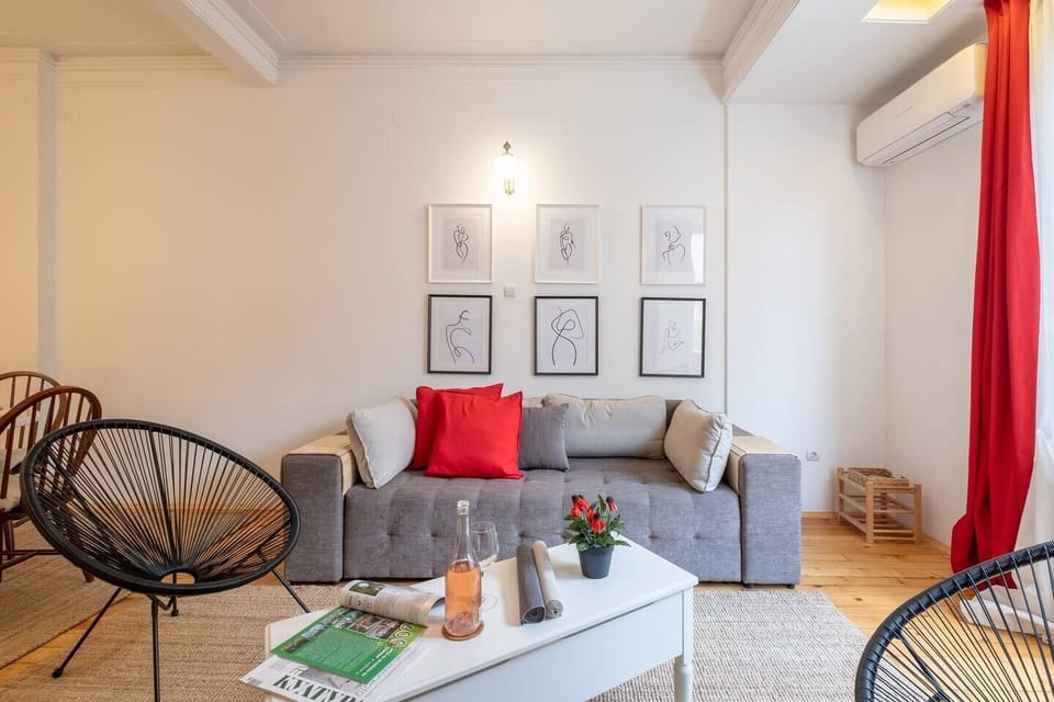 Art meets Comfort in this modern living space