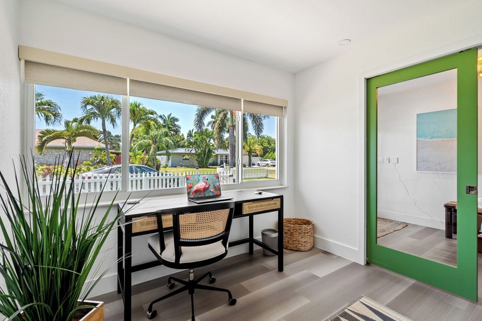 Use as a private office or as an additional sleeping space (or both).