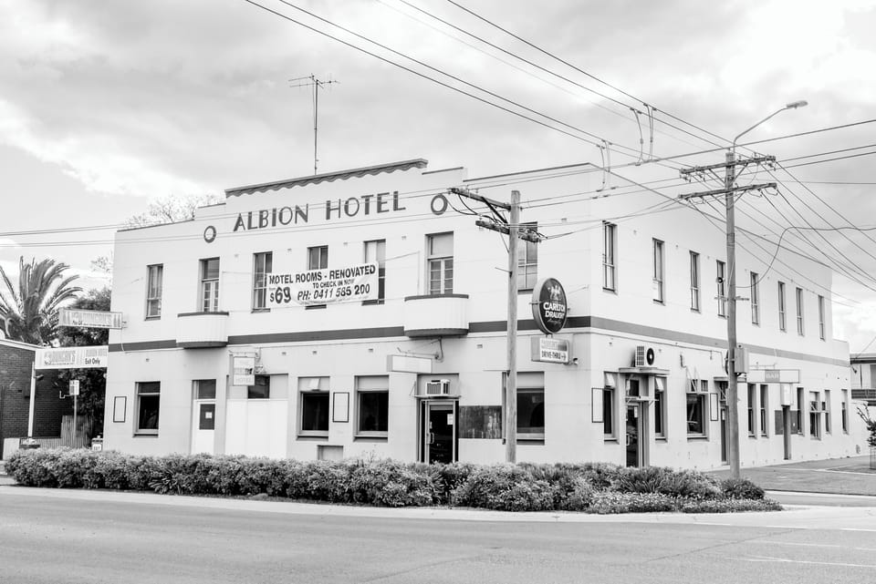 The Unit is on the upper floor of the former Albion Hotel Building