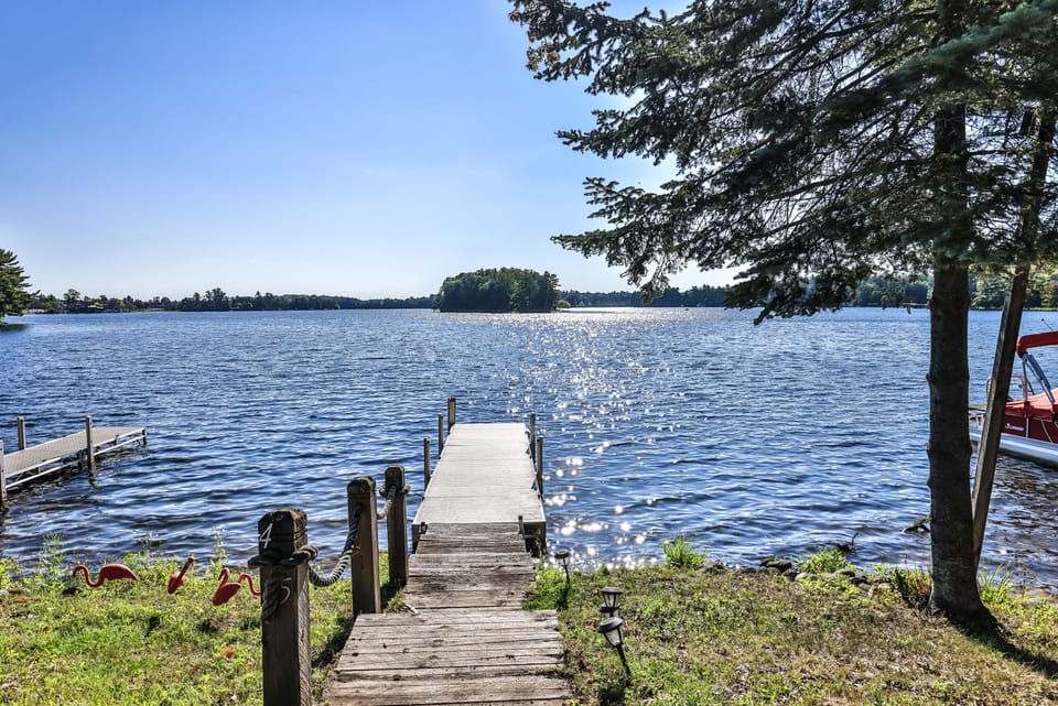 Enjoy a day laying out by the lake or floating on a tube
