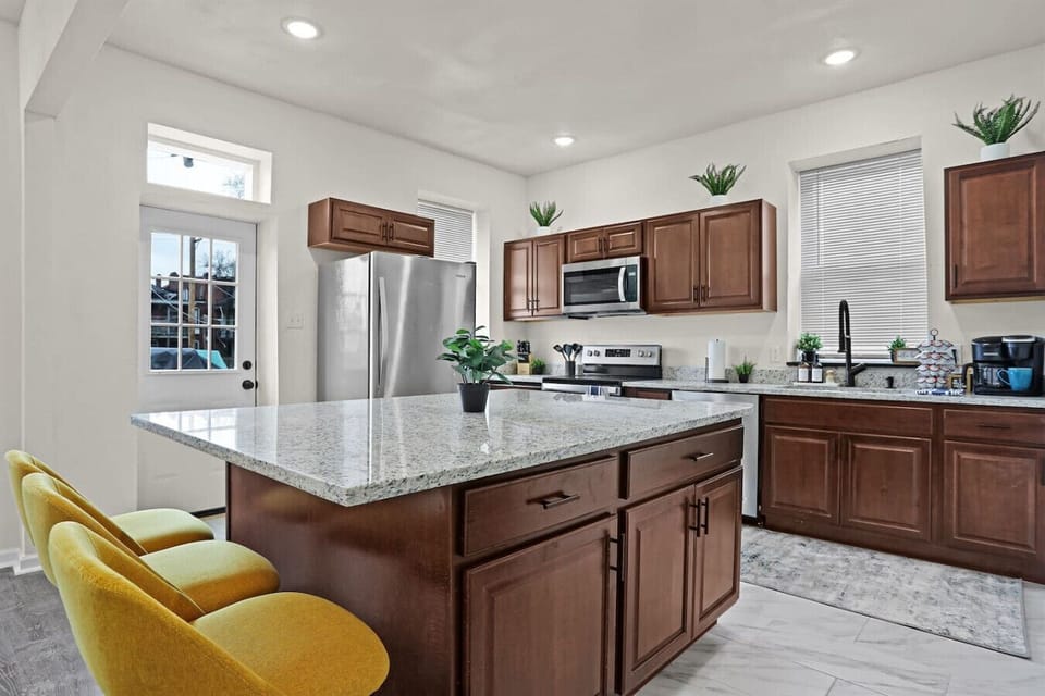 A chef`s delight, this fully equipped kitchen is ready for culinary adventures.