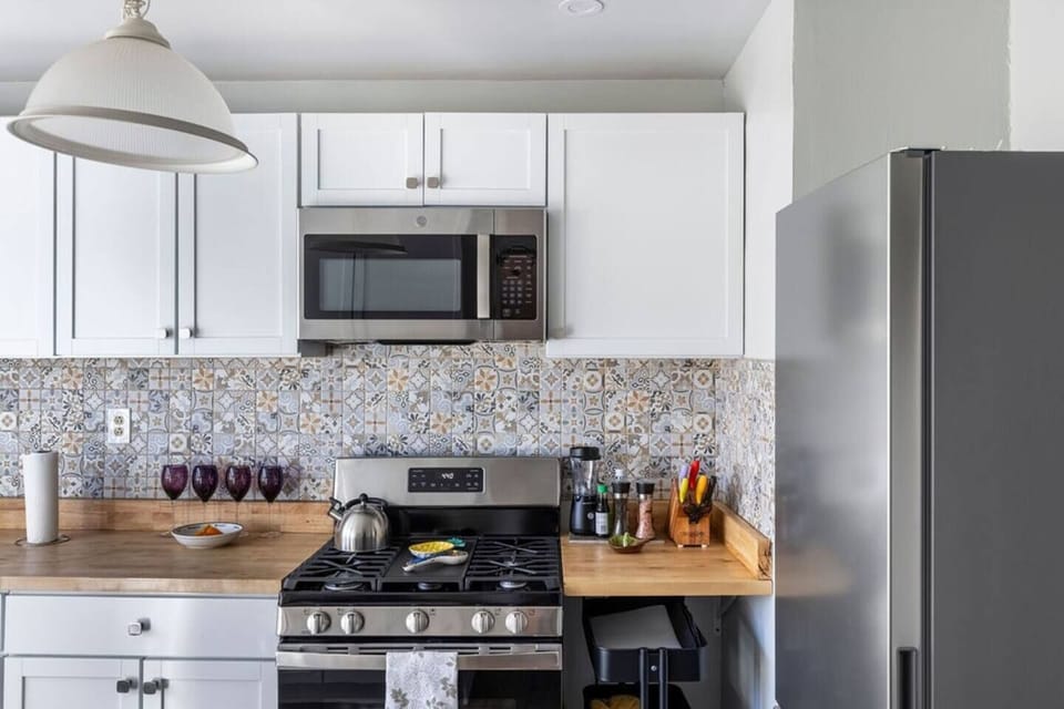 Fully stocked kitchen