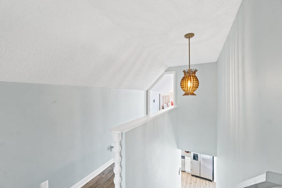 Upstairs hallway between the queen and bunk rooms