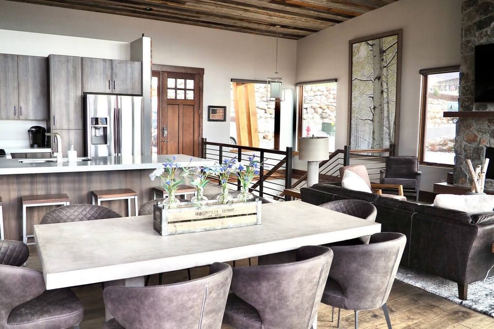 Enjoy the elegant living, kitchen & dining space on the main level of the home.