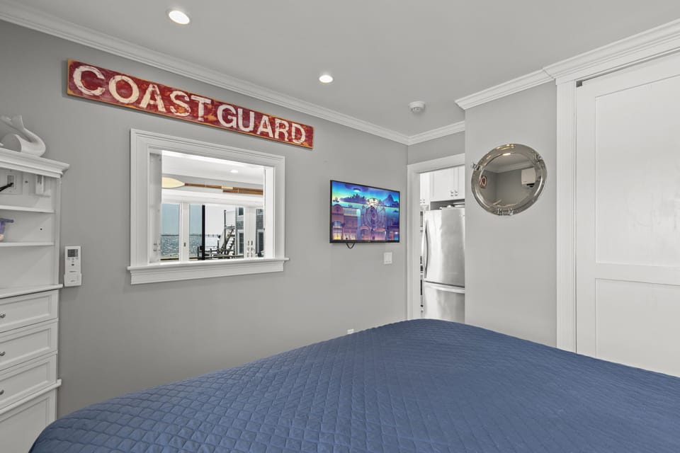 Wake up to ocean views from the bedroom window for a tranquil coastal getaway.