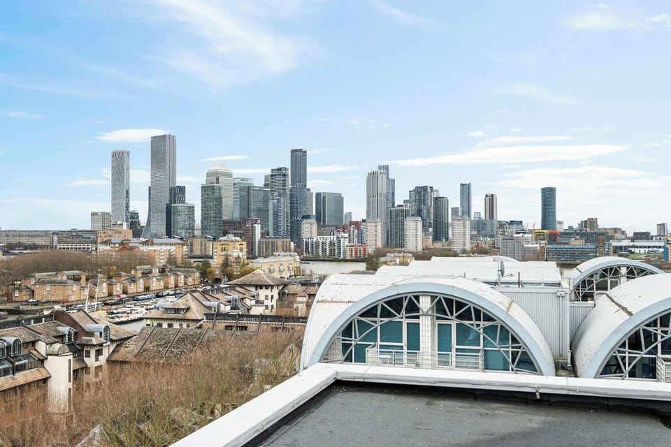 Rooftop terrace with stunning city views