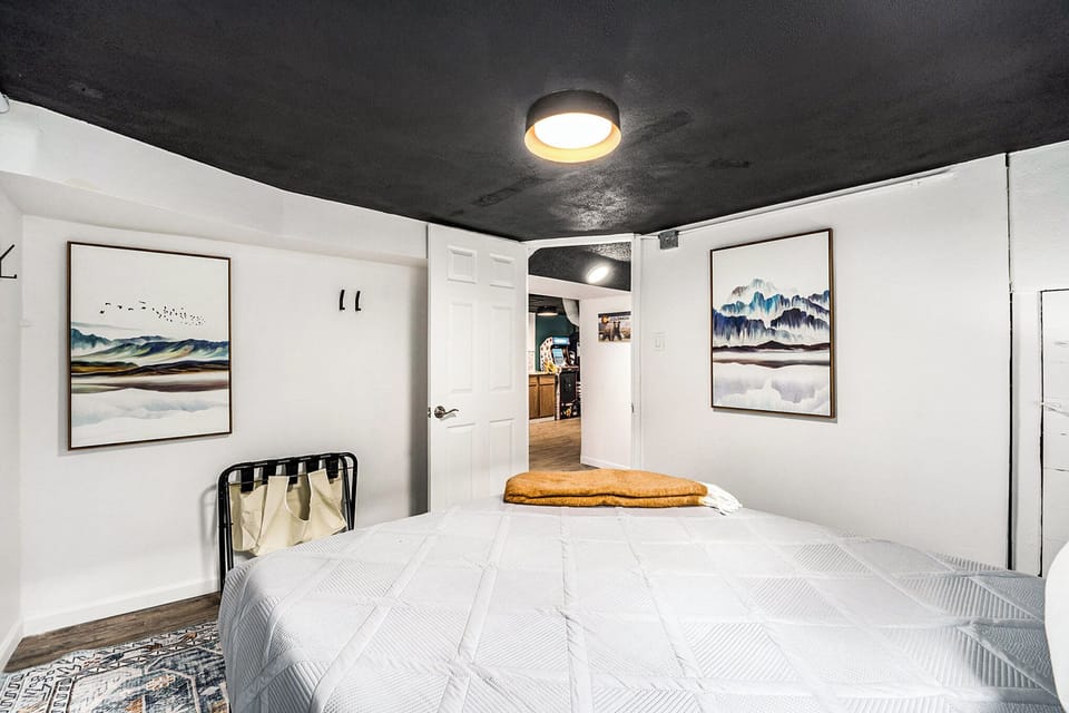 Spacious layout with convenient access to hallway and bath.