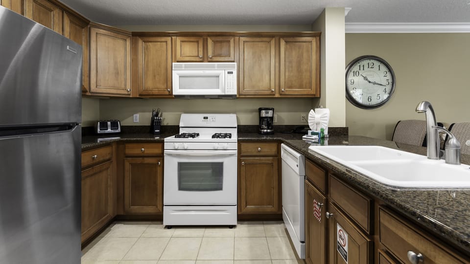 Fully stocked kitchen