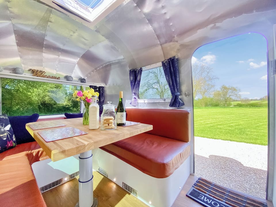 Dining Area | Lanes End Farm Airstream, Gastard, near Corsham