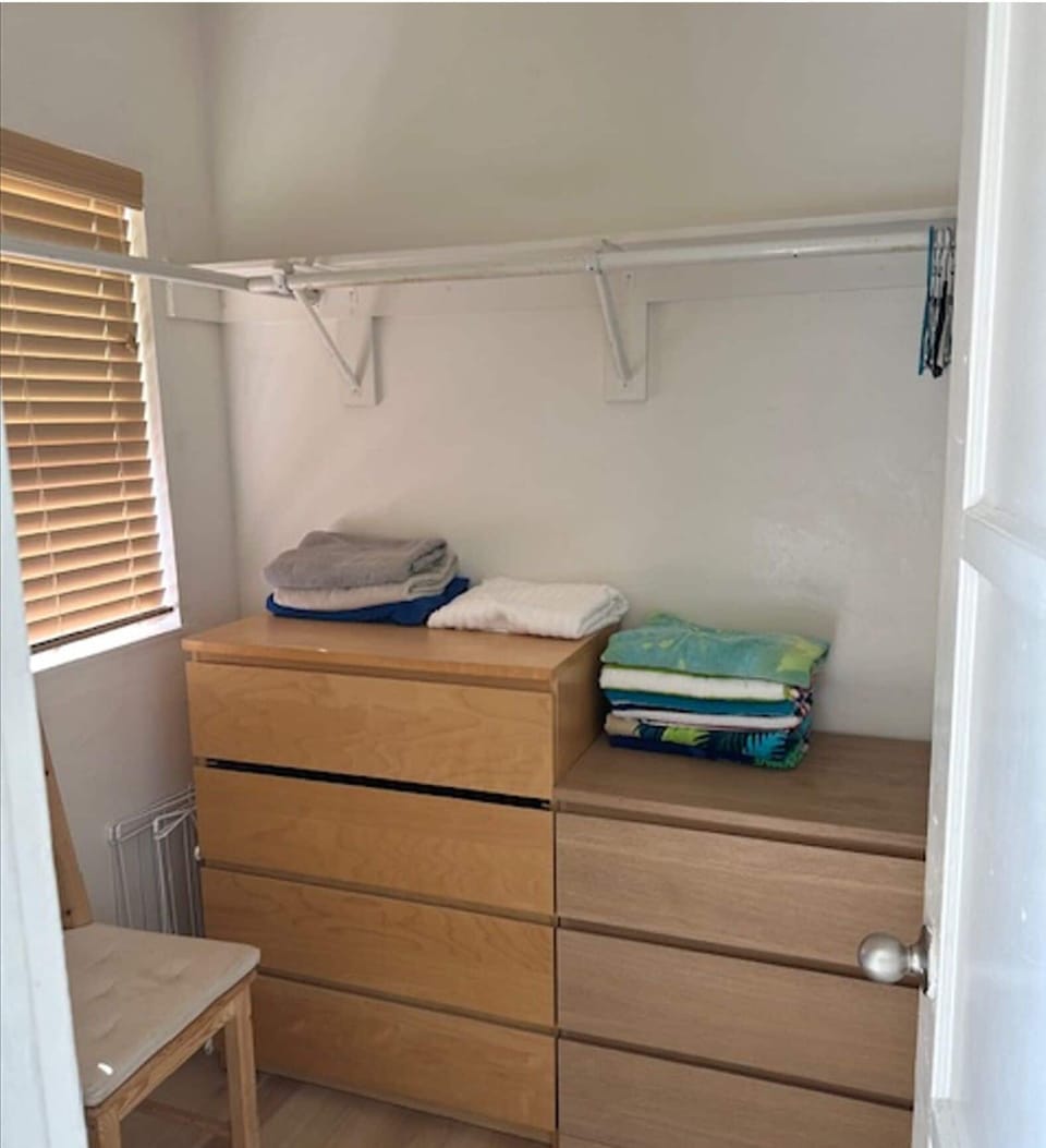 Master bedroom has nice large walk-in closet.