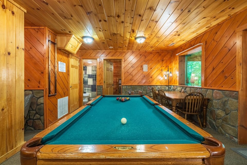 Closeup of Pool Table - Grand Valley Lodge