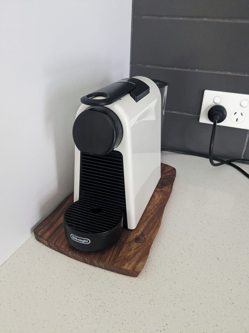 Nespresso coffee machine, with pods.
Complimentary selection of tea provided.