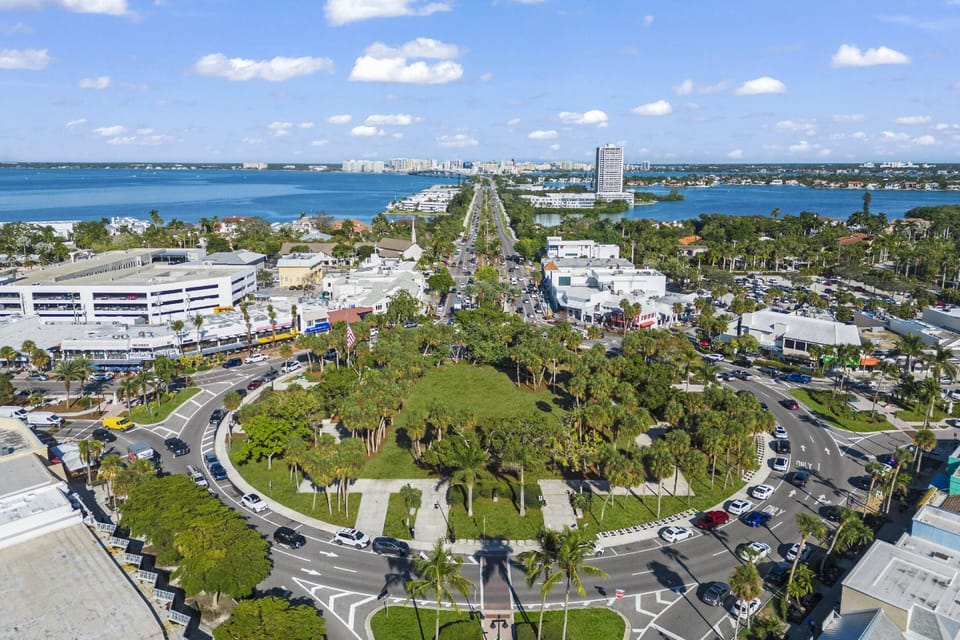 Aerial View of St Armands Circle