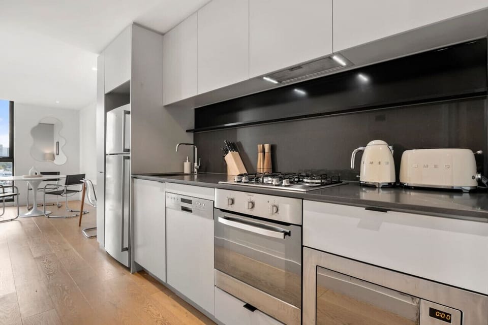 Cook up a feast in the fully equipped kitchen that has quality appliances