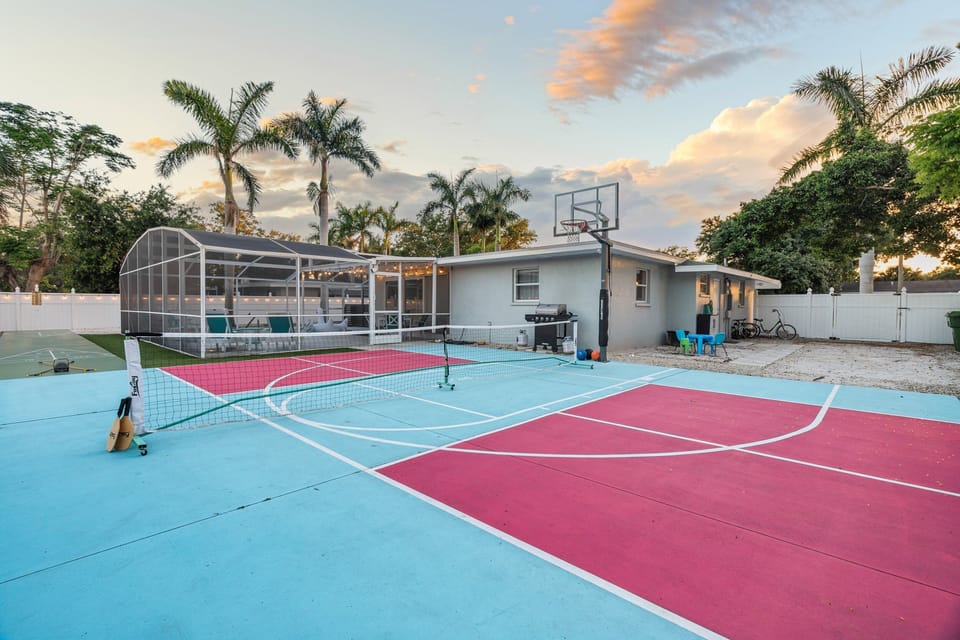This Pickleball Court and Basketball court are the perfect way get your competitive edge out.
