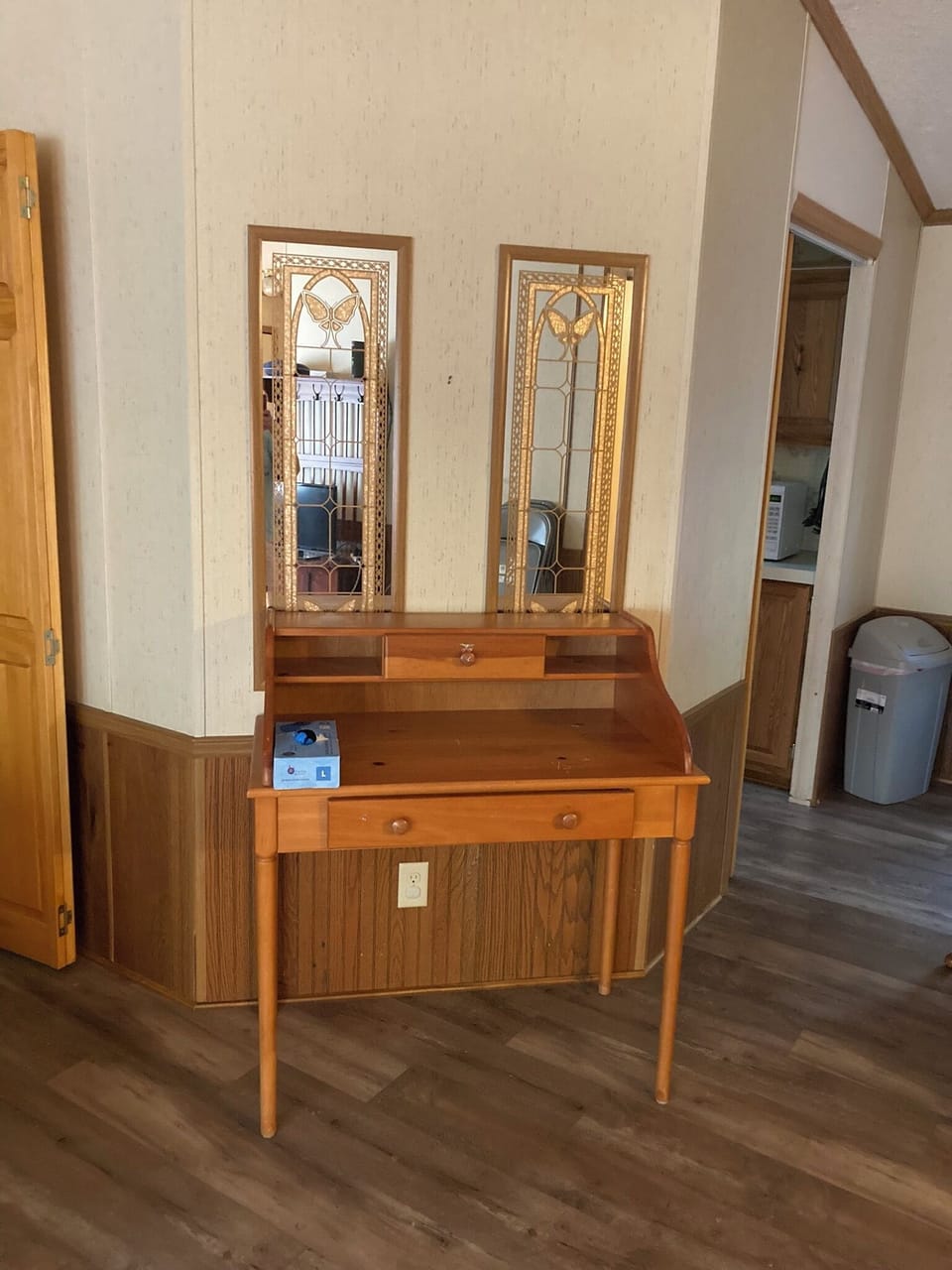 Desk for charging phones, etc.