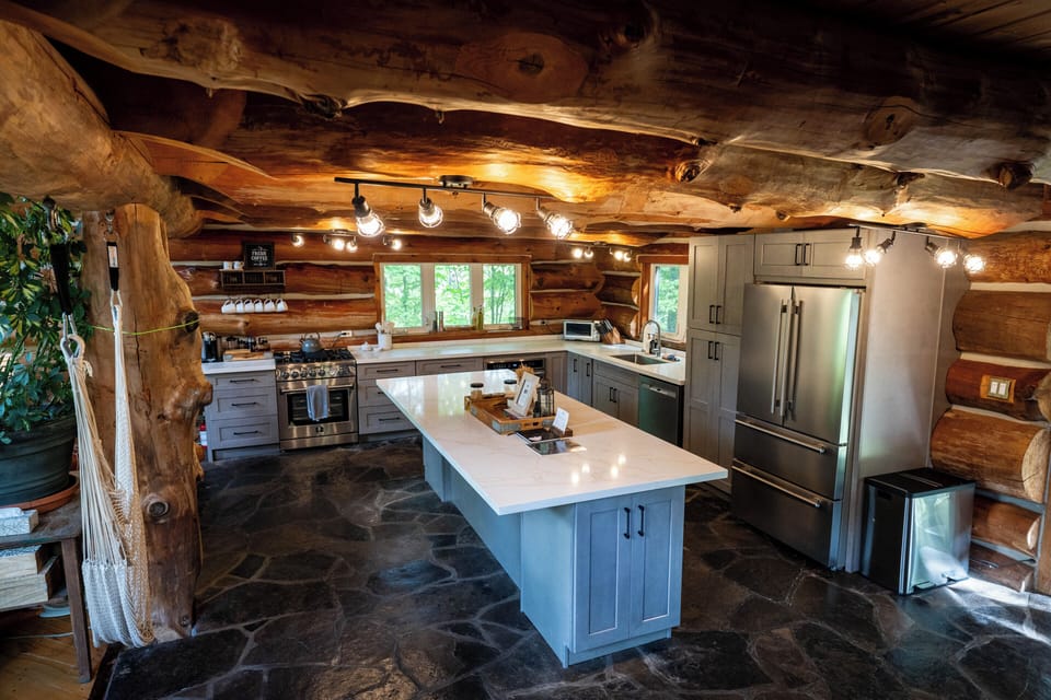Fully stocked kitchen with everything you could need to cook up a meal for a large group!