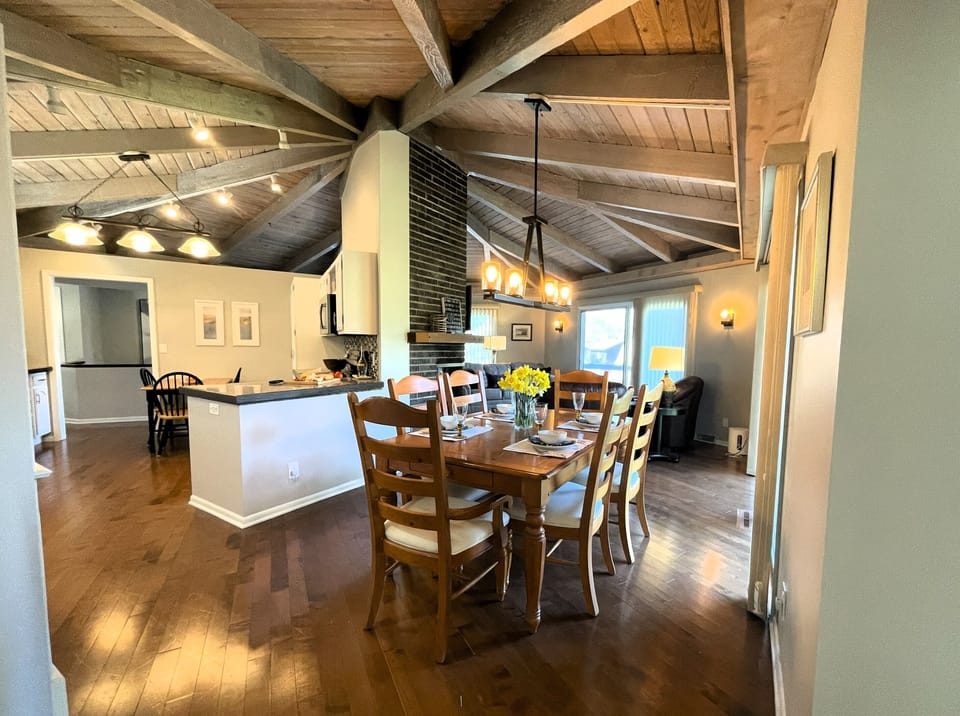 Open Space- Dining Room with Kitchen and Living Room adjacent