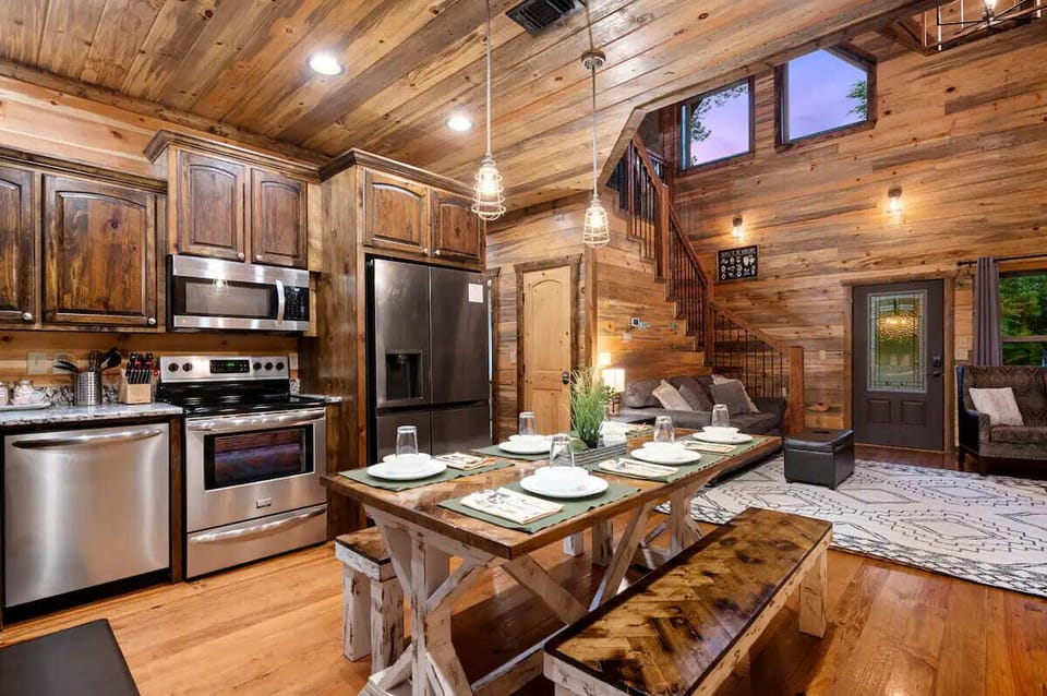 Fully equipped kitchen, bright and open living spaces make gathering as a group easy, enjoyable. 
