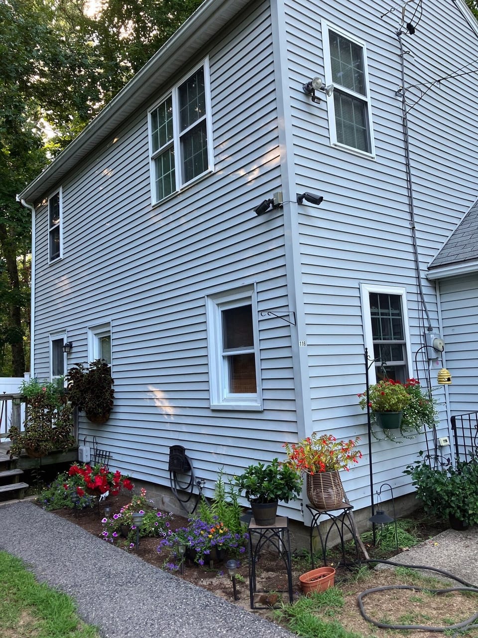 Lovingly tended garden in summertime