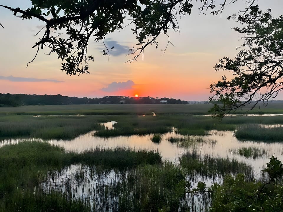 Beautiful sunset views from back deck!