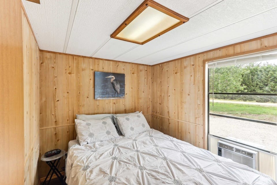 Indoors, Hardwood, Stained Wood, Bed, Bedroom