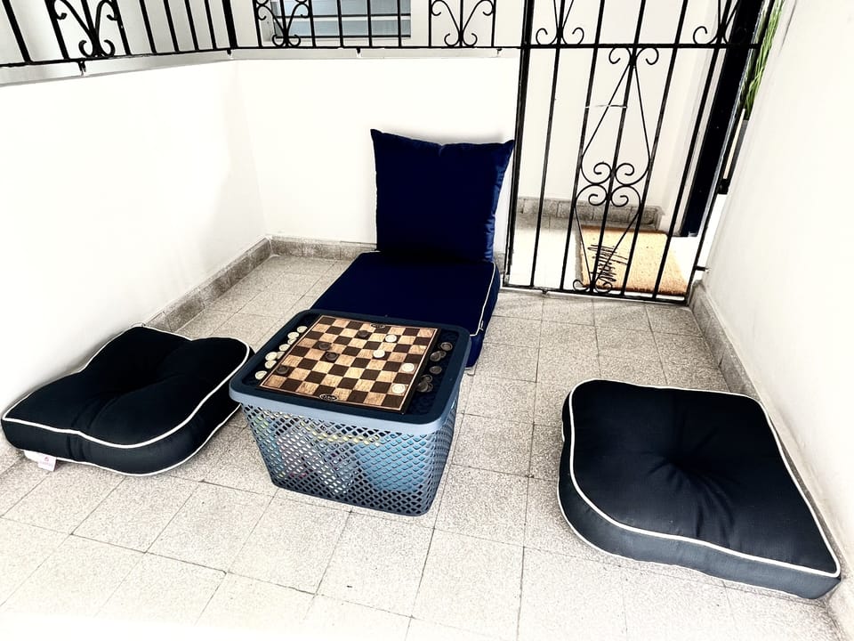 Use the toy box as a table to play board games.