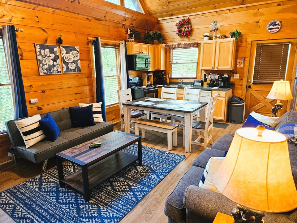 Cozy living room for relaxation and family time with comfy seating.