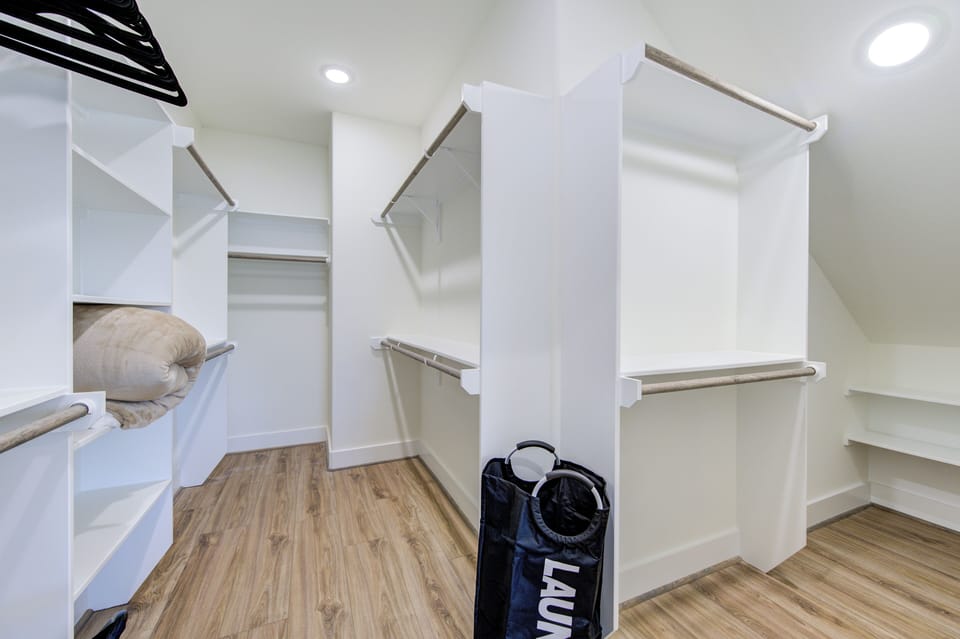 Spacious Master closet