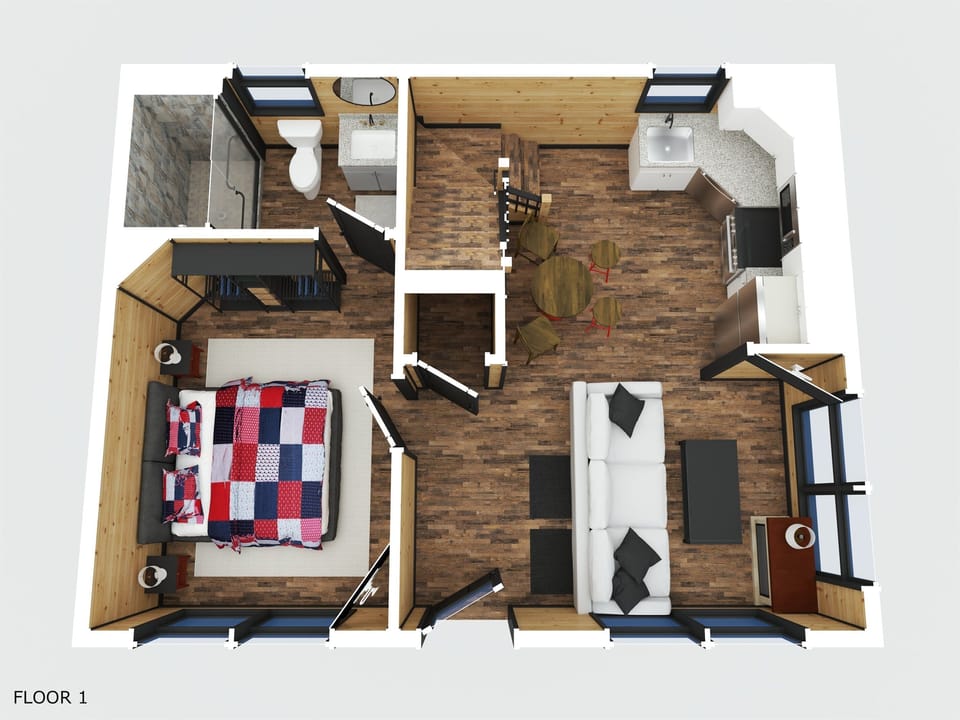 Main level floor plan