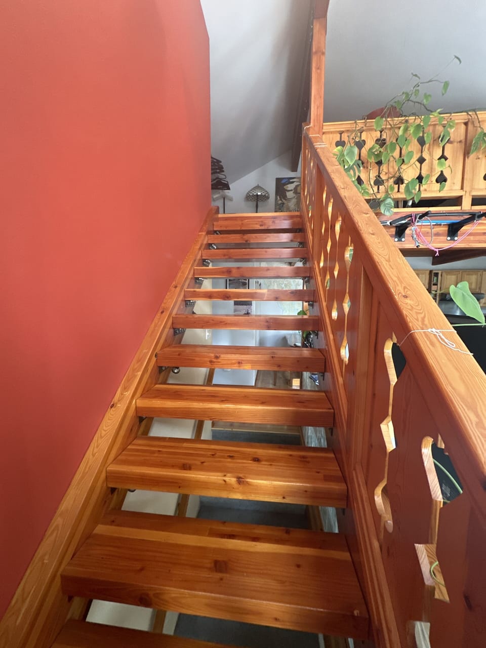 Stairs to loft area