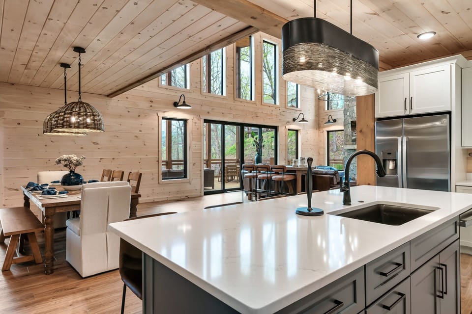 Glory's fully equipped kitchen