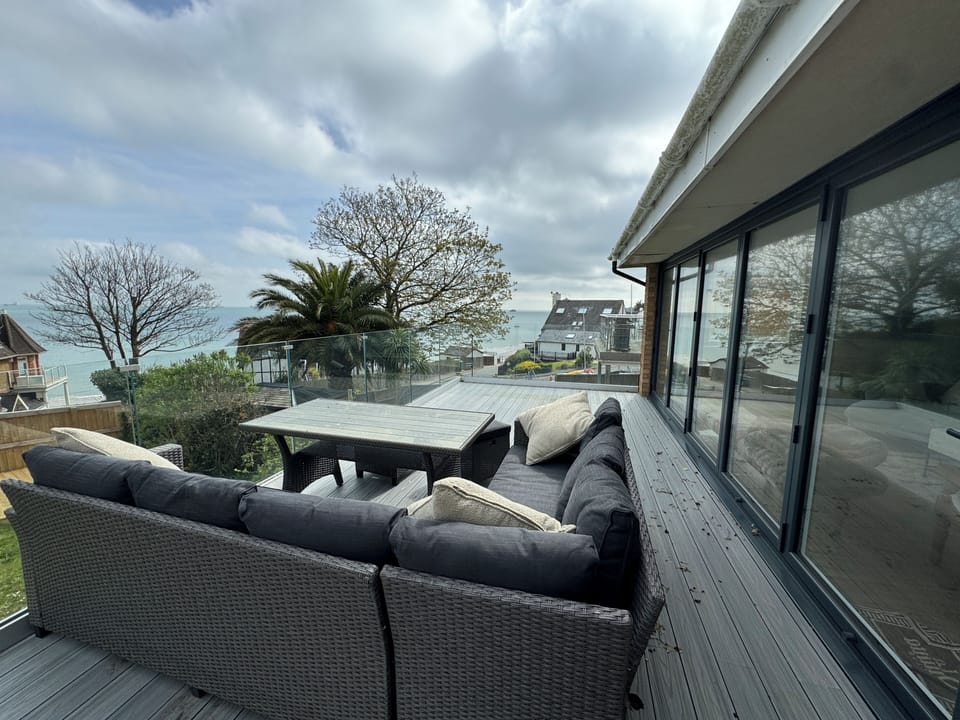 Outside balcony with sea views