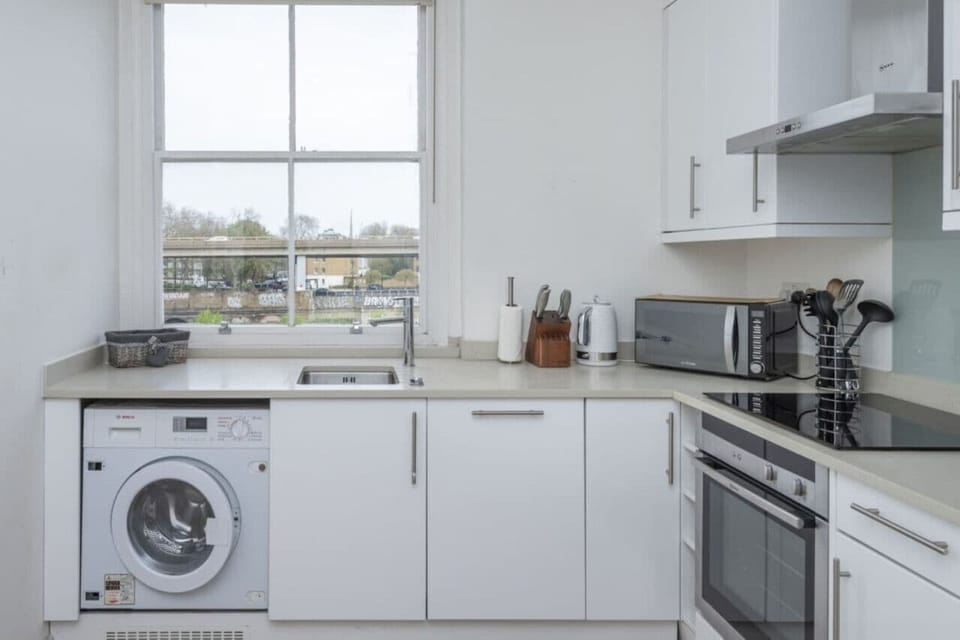 Fully-equipped kitchen ready for your chef-like skills. It's inside on Room 1.