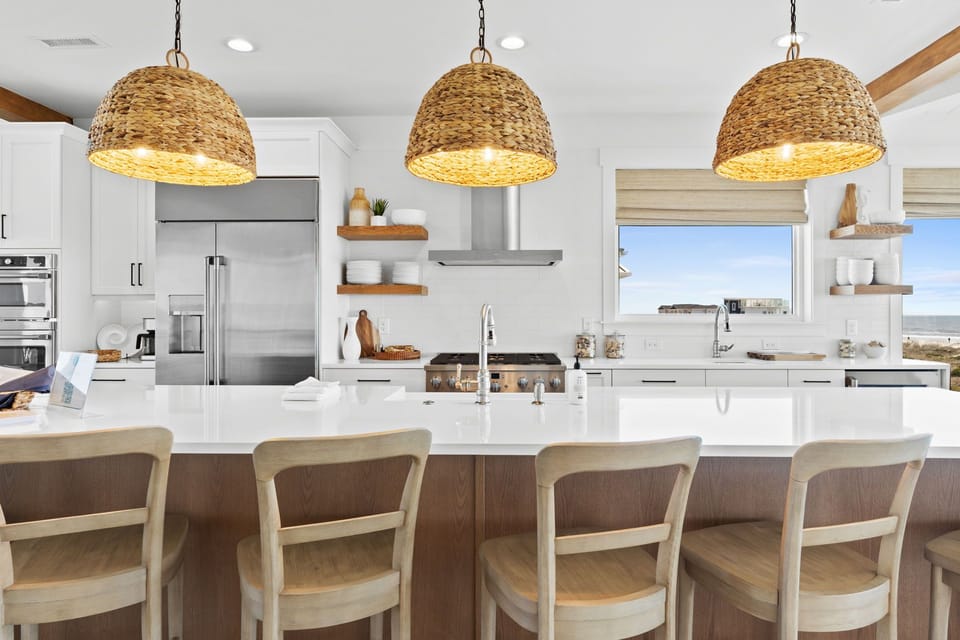 An entertainer's dream with bar seating for 6 guests