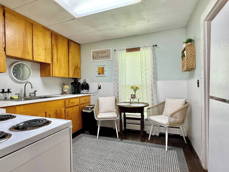 Enjoy the space a hotel room simply can't offer. With a separate living area, full kitchen, and private bedroom, our cottage gives your family the room to spread out and relax during your stay! 