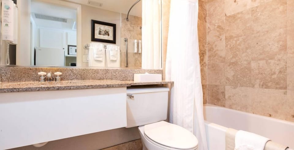 Rinse off in a spotless shower-tub with fresh towels ready.