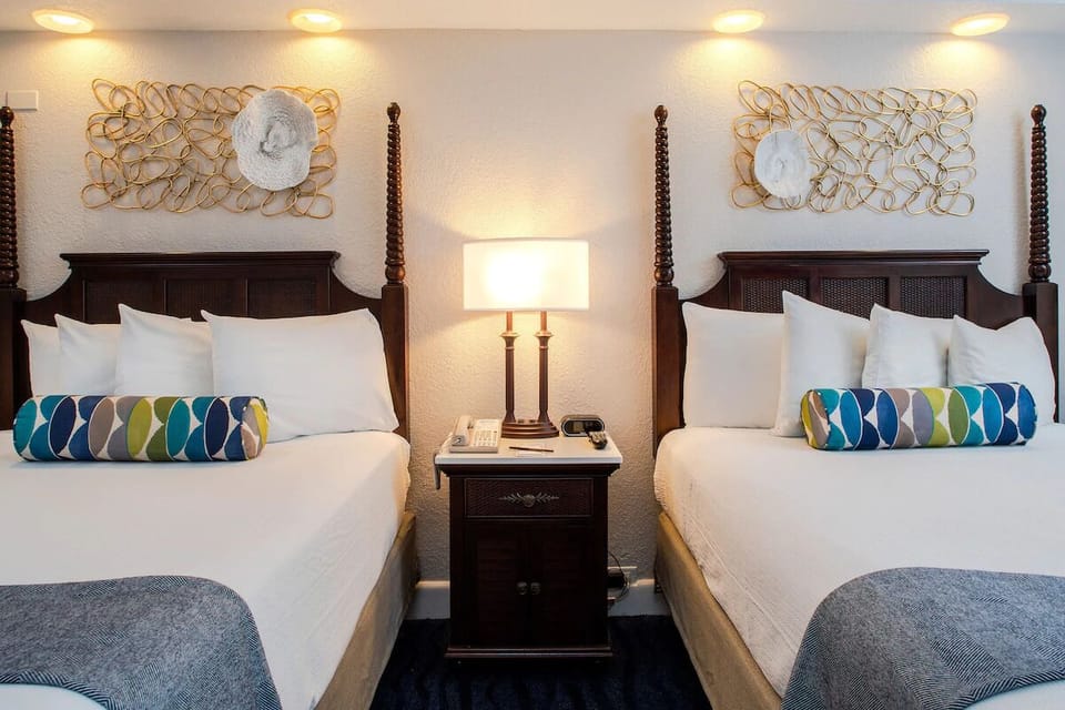 Sink into crisp linens and drift off in comfort.
