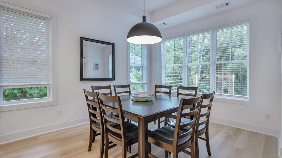 Bright and airy dining room
