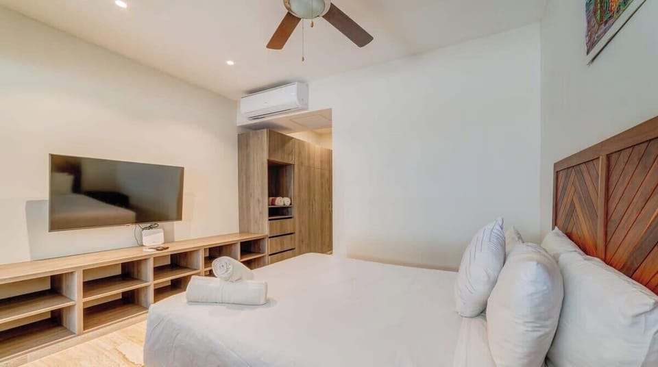 Watch a movie in bed on the Smart TV