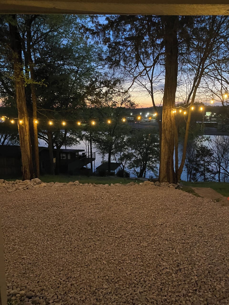 Quiet night viewing the lake. 
