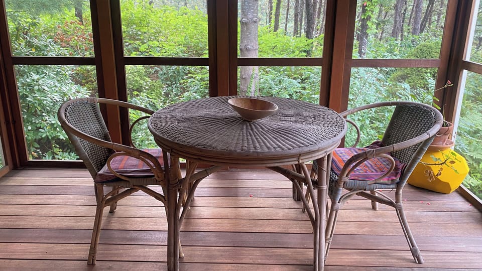 Lovely screen porch off primary bedroom
