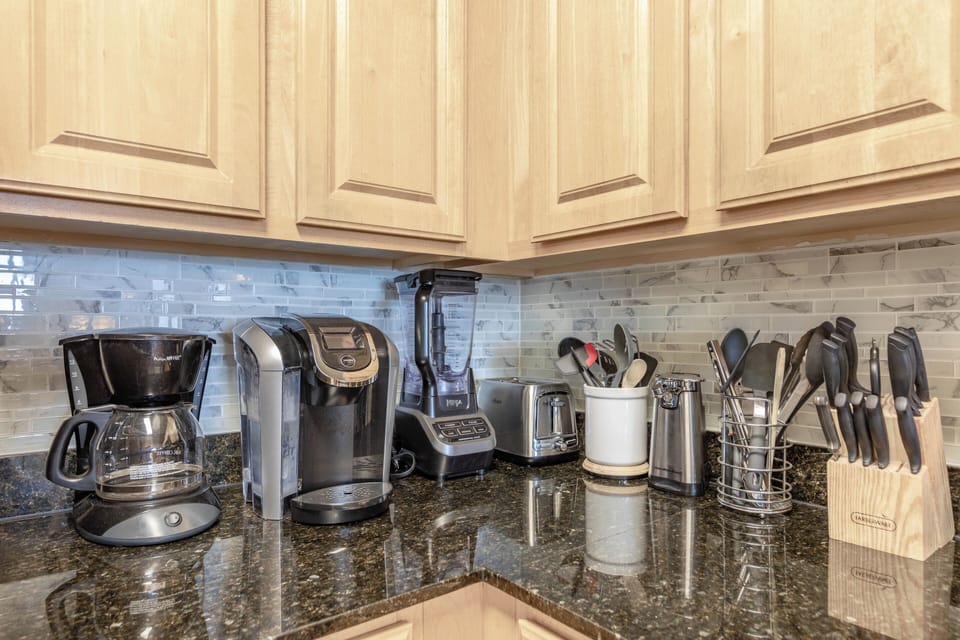 Fully stocked kitchen