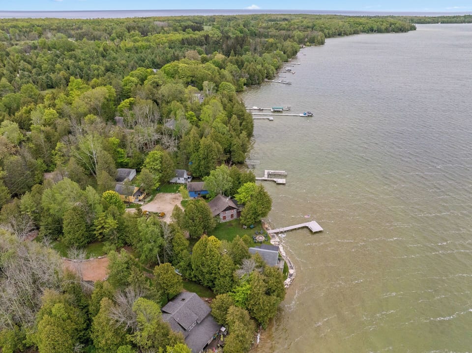 Shared Dock, Fire pit, and kids playground!