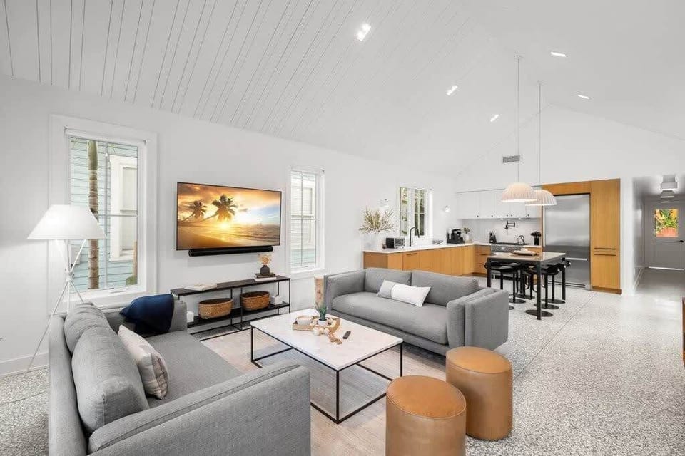 Open Concept Living + Dining on First Floor