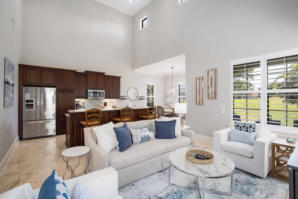 Open Living Room and Kitchen